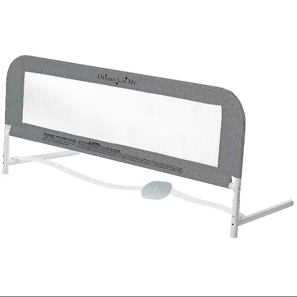 A bed rail with a light on it