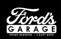 A black and white logo for ford 's garage.